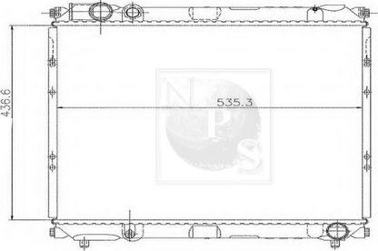 NPS S156I42 - Радіатор, охолодження двигуна autocars.com.ua