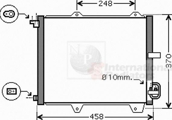 NPS S526I05 - Конденсатор, кондиціонер autocars.com.ua