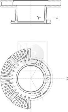 BOSCH 0986AB9665 - Гальмівний диск autocars.com.ua