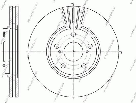 NPS T330A158 - Гальмівний диск autocars.com.ua