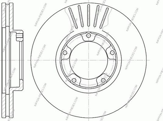 NPS T330A68 - Гальмівний диск autocars.com.ua