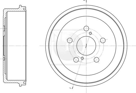 NPS T340A06 - Тормозной барабан autodnr.net