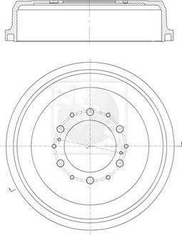 NPS T340A07 - Гальмівний барабан autocars.com.ua