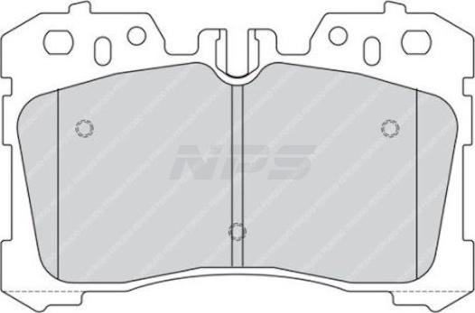 NPS T360A135 - Тормозные колодки, дисковые, комплект avtokuzovplus.com.ua