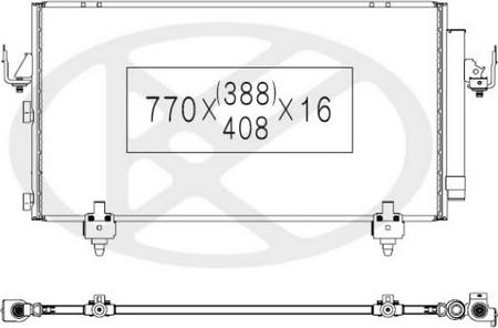 NPS T526A02 - Конденсатор кондиционера avtokuzovplus.com.ua