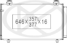 NPS T526A13 - Конденсатор, кондиціонер autocars.com.ua