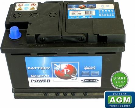 NPS U540L51B - Стартерная аккумуляторная батарея, АКБ autodnr.net
