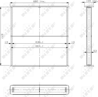 NRF 13450 - Сердцевина радиатора, охлаждение двигателя avtokuzovplus.com.ua