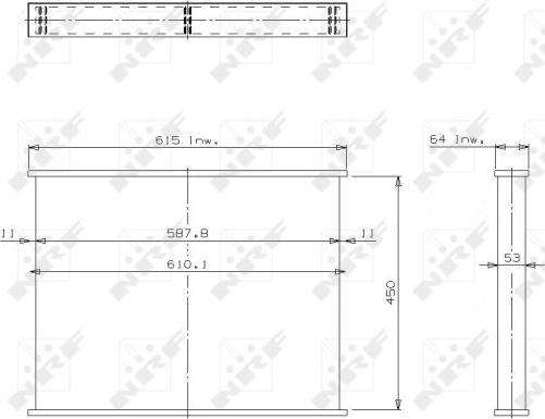 NRF 13553 - Сітка радіатора, охолодження двигуна autocars.com.ua