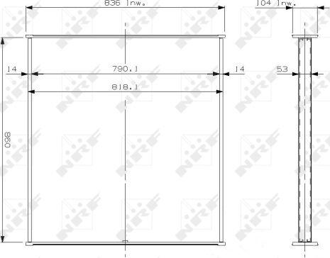 NRF 14268 - Сітка радіатора, охолодження двигуна autocars.com.ua