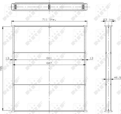NRF 18711 - Сітка радіатора, охолодження двигуна autocars.com.ua