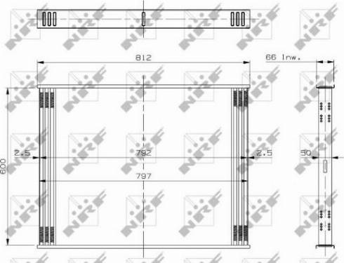 NRF 19006 - Сітка радіатора, інтеркулер autocars.com.ua