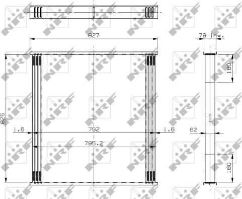 NRF 19018 - Сітка радіатора, інтеркулер autocars.com.ua