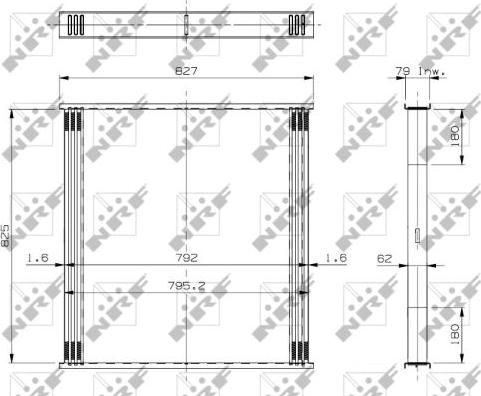 NRF 19018 - Сітка радіатора, інтеркулер autocars.com.ua