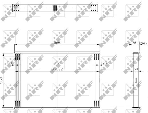 NRF 19055 - Сітка радіатора, інтеркулер autocars.com.ua