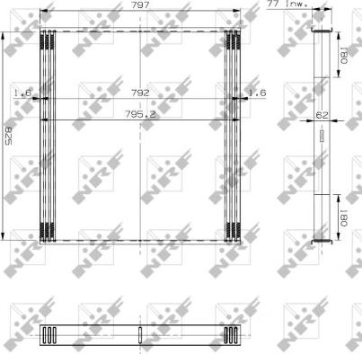 NRF 19310 - Сітка радіатора, інтеркулер autocars.com.ua