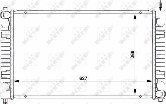 NRF 24249 - Сітка радіатора, охолодження двигуна autocars.com.ua