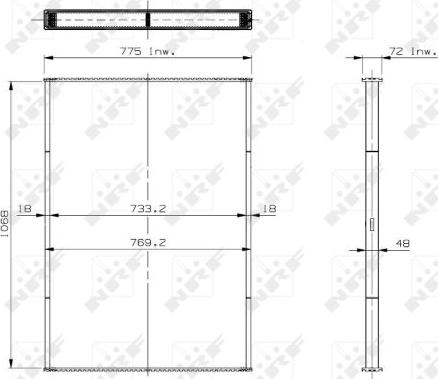 NRF 29559 - Сітка радіатора, охолодження двигуна autocars.com.ua