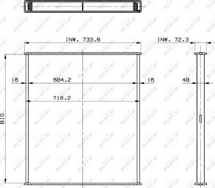 NRF 29563 - Сітка радіатора, охолодження двигуна autocars.com.ua