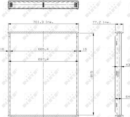 NRF 29575 - Сітка радіатора, охолодження двигуна autocars.com.ua