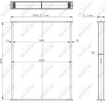 NRF 29585 - Сітка радіатора, охолодження двигуна autocars.com.ua