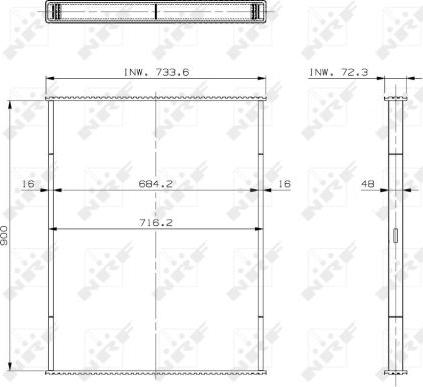 NRF 29700 - Сітка радіатора, охолодження двигуна autocars.com.ua