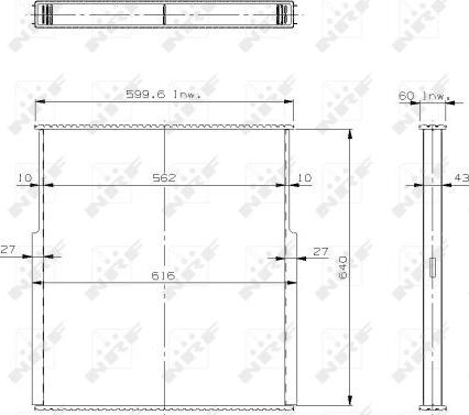 NRF 29718 - Сердцевина радиатора, охлаждение двигателя avtokuzovplus.com.ua