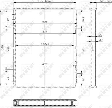 NRF 29731 - Сітка радіатора, охолодження двигуна autocars.com.ua