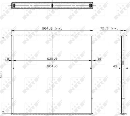 NRF 29770 - Сітка радіатора, охолодження двигуна autocars.com.ua