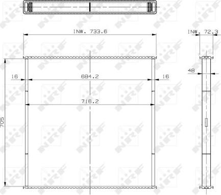 NRF 29798 - Сердцевина радиатора, охлаждение двигателя avtokuzovplus.com.ua