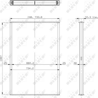 NRF 29885 - Сердцевина радиатора, охлаждение двигателя avtokuzovplus.com.ua