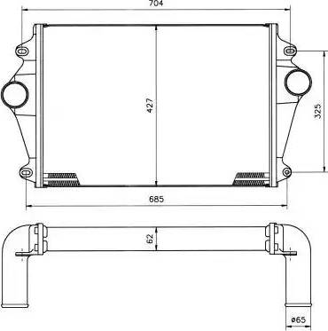 NRF 30036 - Интеркулер autocars.com.ua