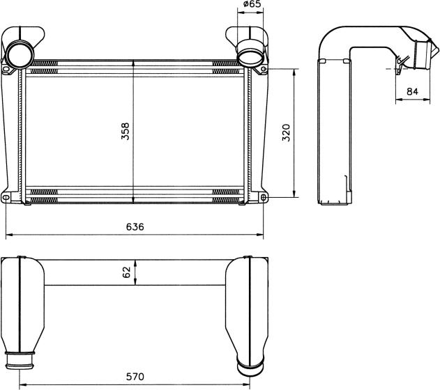 NRF 30099 - Интеркулер autocars.com.ua