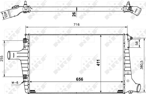 NRF 30118A - Интеркулер autocars.com.ua