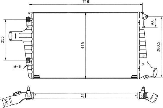 NRF 30118 - Интеркулер autocars.com.ua