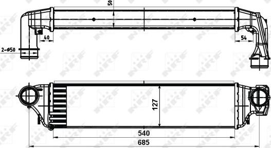 NRF 30119A - Интеркулер autocars.com.ua