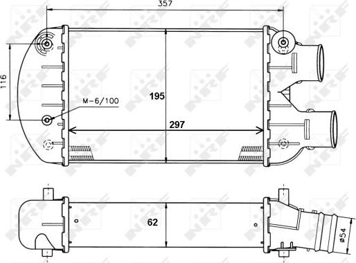 NRF 30122A - Интеркулер autocars.com.ua