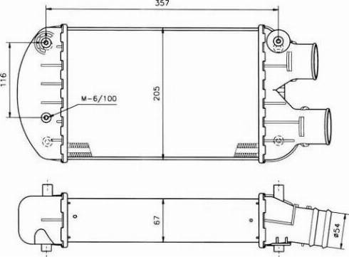 NRF 30122 - Интеркулер autocars.com.ua