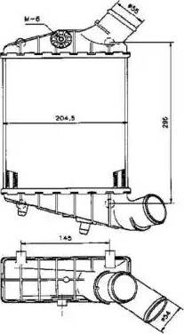 NRF 30124 - Интеркулер autocars.com.ua