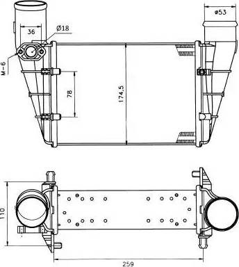 NRF 30127 - Интеркулер autocars.com.ua