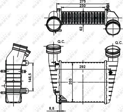 NRF 30138A - Интеркулер autocars.com.ua