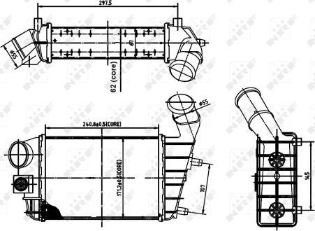 NRF 30142A - Интеркулер autocars.com.ua