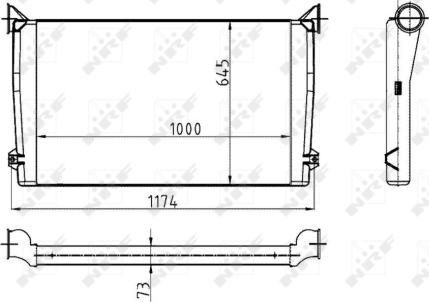 NRF 30176 - Интеркулер autocars.com.ua