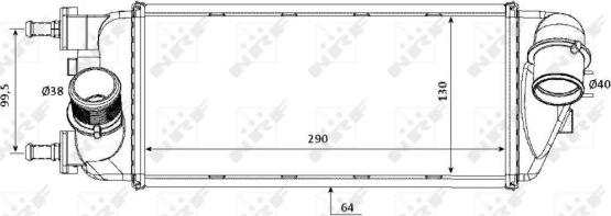 NRF 30183 - Интеркулер autocars.com.ua