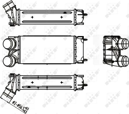 NRF 30191 - Интеркулер autocars.com.ua