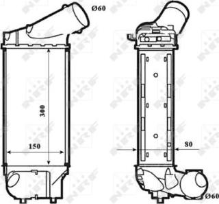 NRF 30195 - Интеркулер autocars.com.ua