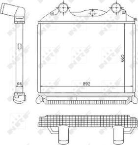 NRF 30204 - Интеркулер autocars.com.ua