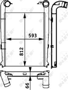 NRF 30216X - Интеркулер, теплообменник турбины avtokuzovplus.com.ua