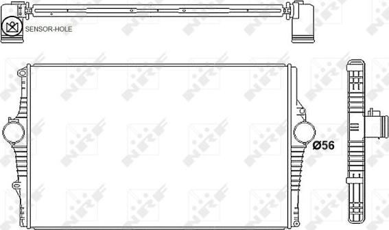 NRF 30249 - Интеркулер autocars.com.ua