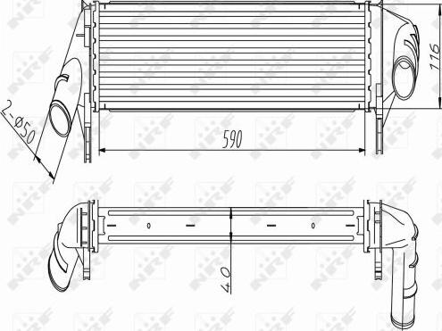 NRF 30255 - Интеркулер autocars.com.ua